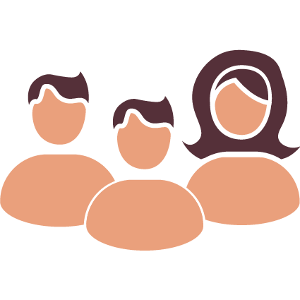 Ícone pessoas brancas