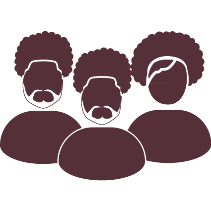 Ícone pessoas negras